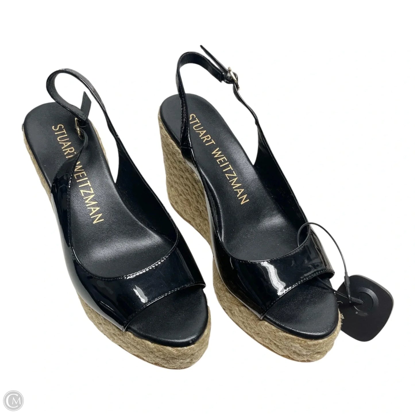 Sandals Designer By Stuart Weitzman In Black & Tan, Size: 8