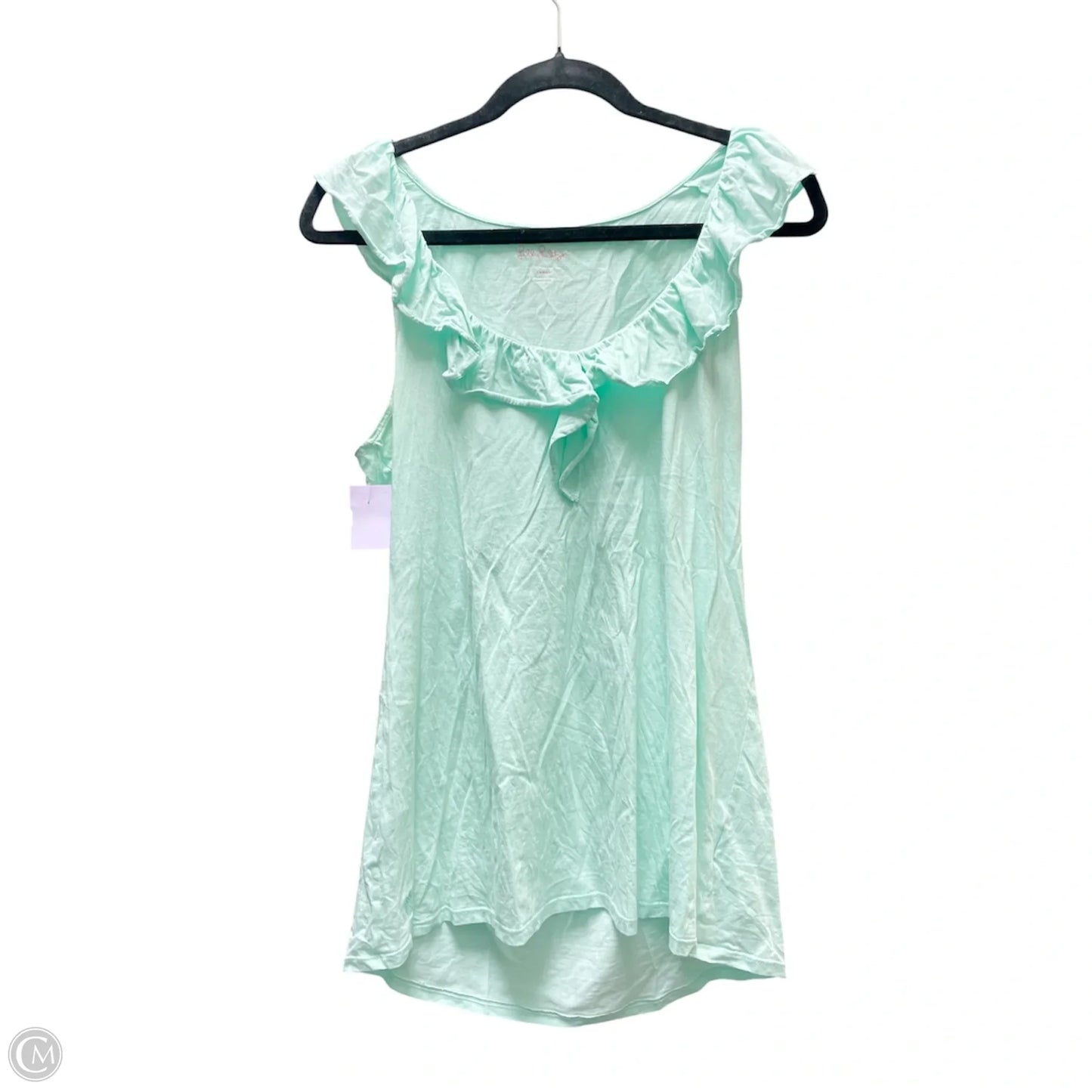 Top Sleeveless By Lilly Pulitzer In Teal, Size: L
