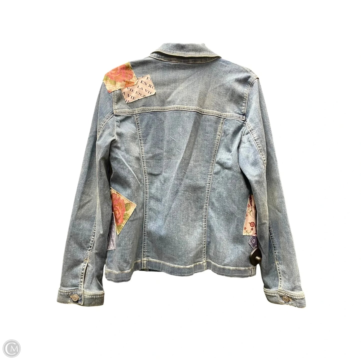 Jacket Denim By Chicos In Blue, Size: M