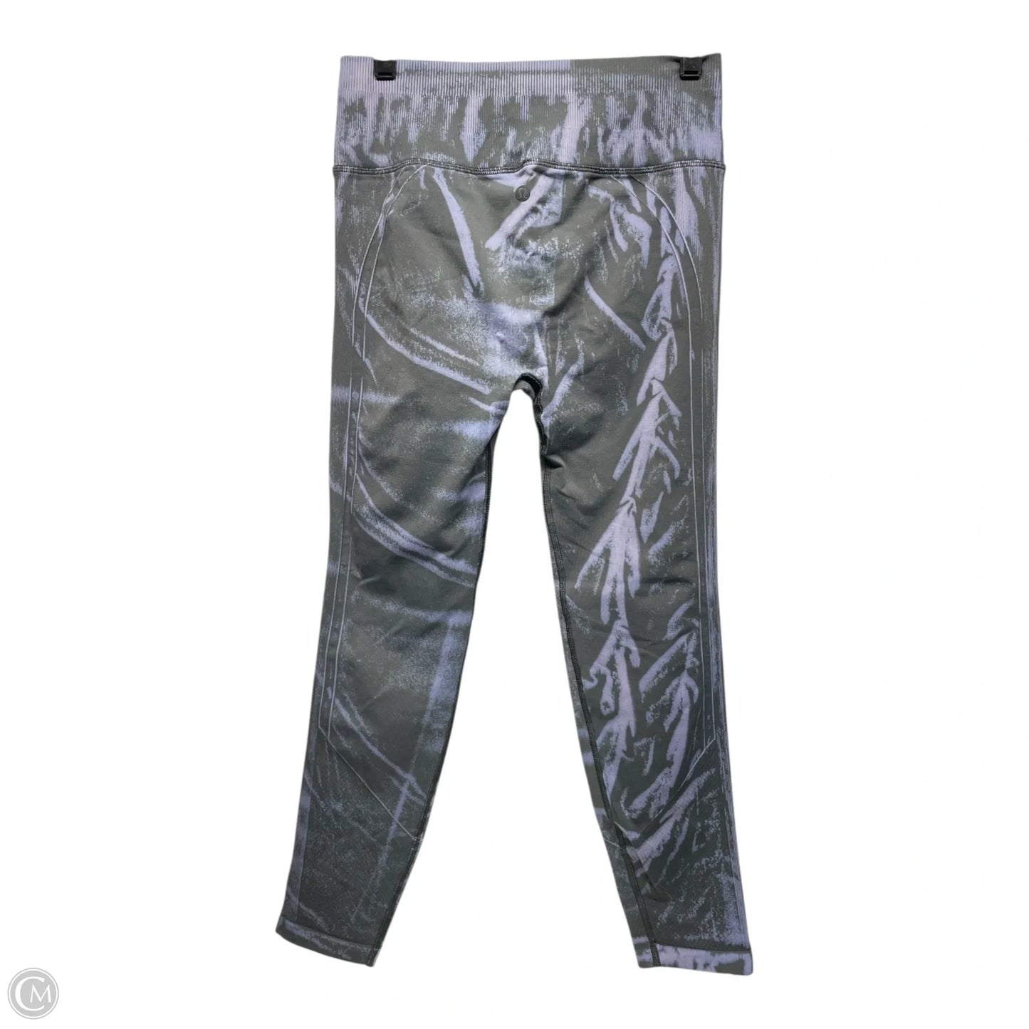 Athletic Leggings By Lululemon In Grey & Purple, Size: 10