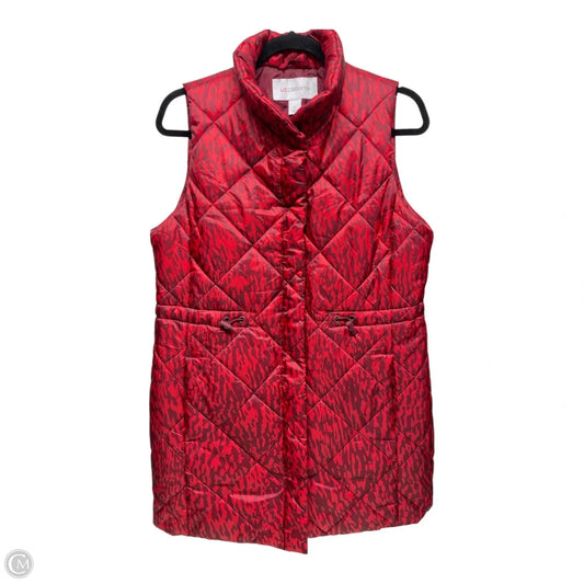 Vest Puffer & Quilted By Liz Claiborne In Red, Size: S