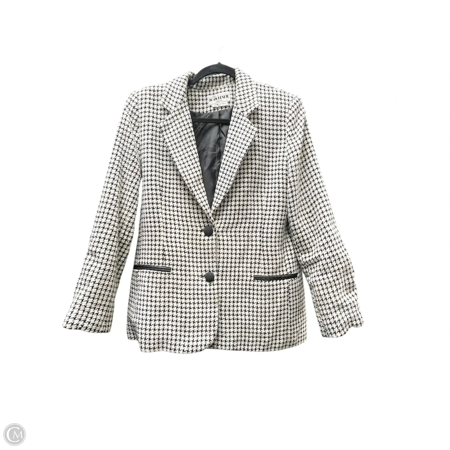 Blazer By Clothes Mentor In Black & White, Size: 8p
