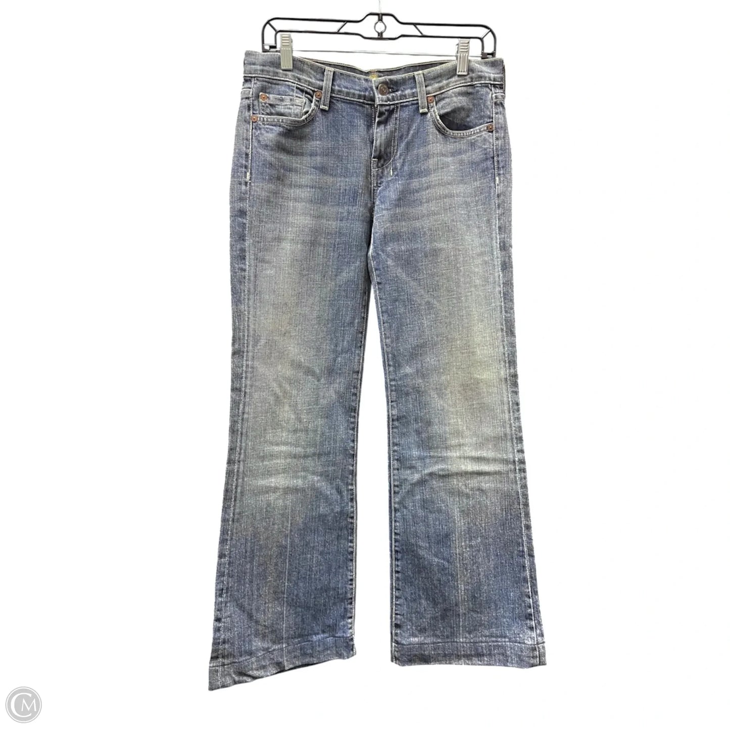 Jeans Flared By 7 For All Mankind In Blue, Size: 6