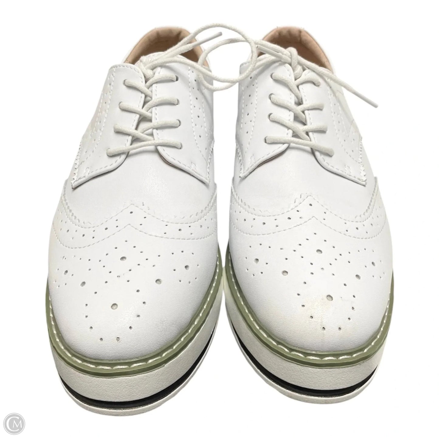 Shoes Sneakers By Clothes Mentor In Green & White, Size: 11.5