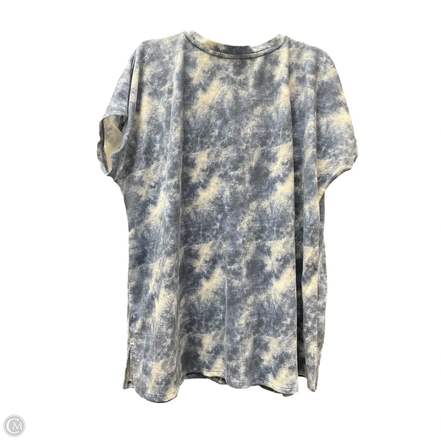Top Short Sleeve By Livi Active In Tie Dye Print, Size: 2x