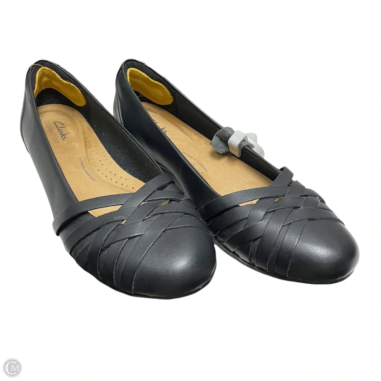 Shoes Flats By Clarks In Black, Size: 10