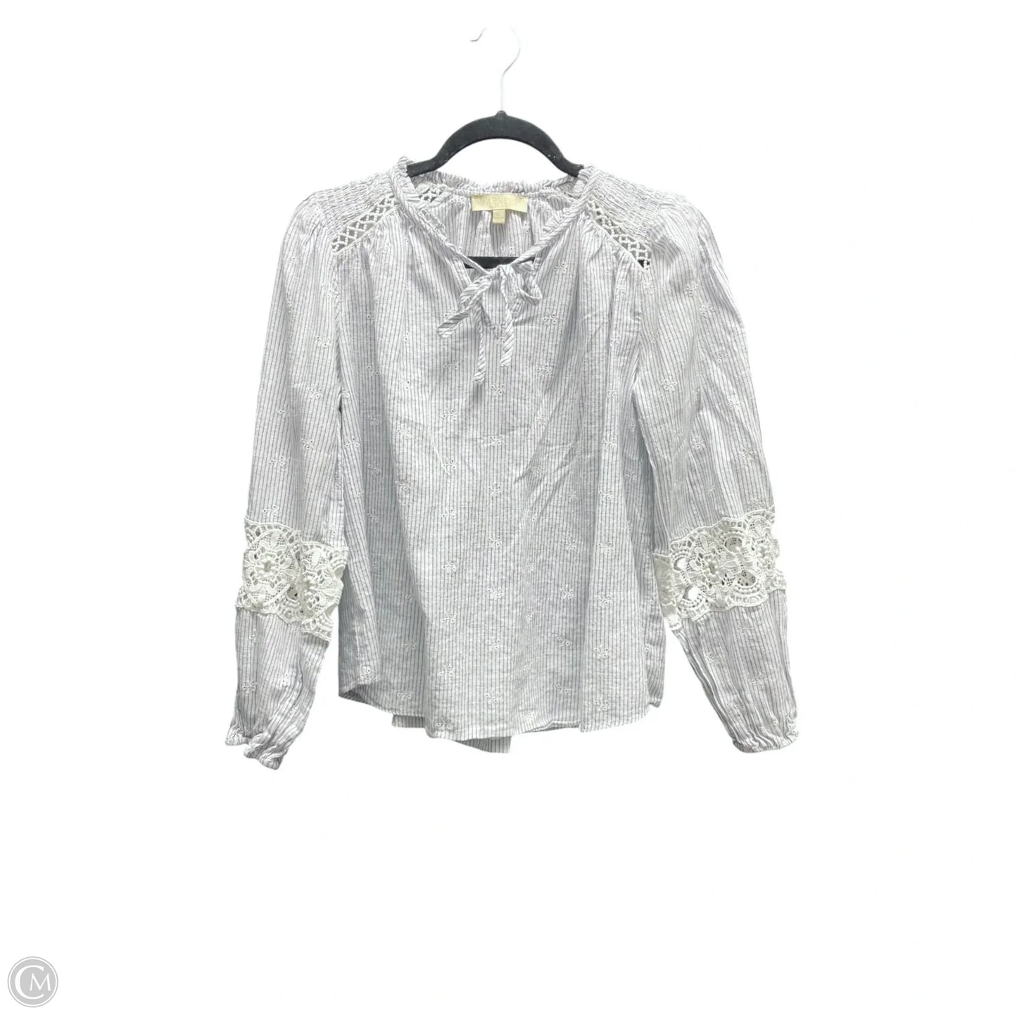 Top Long Sleeve By FARMERS MARKET In Striped Pattern, Size: S