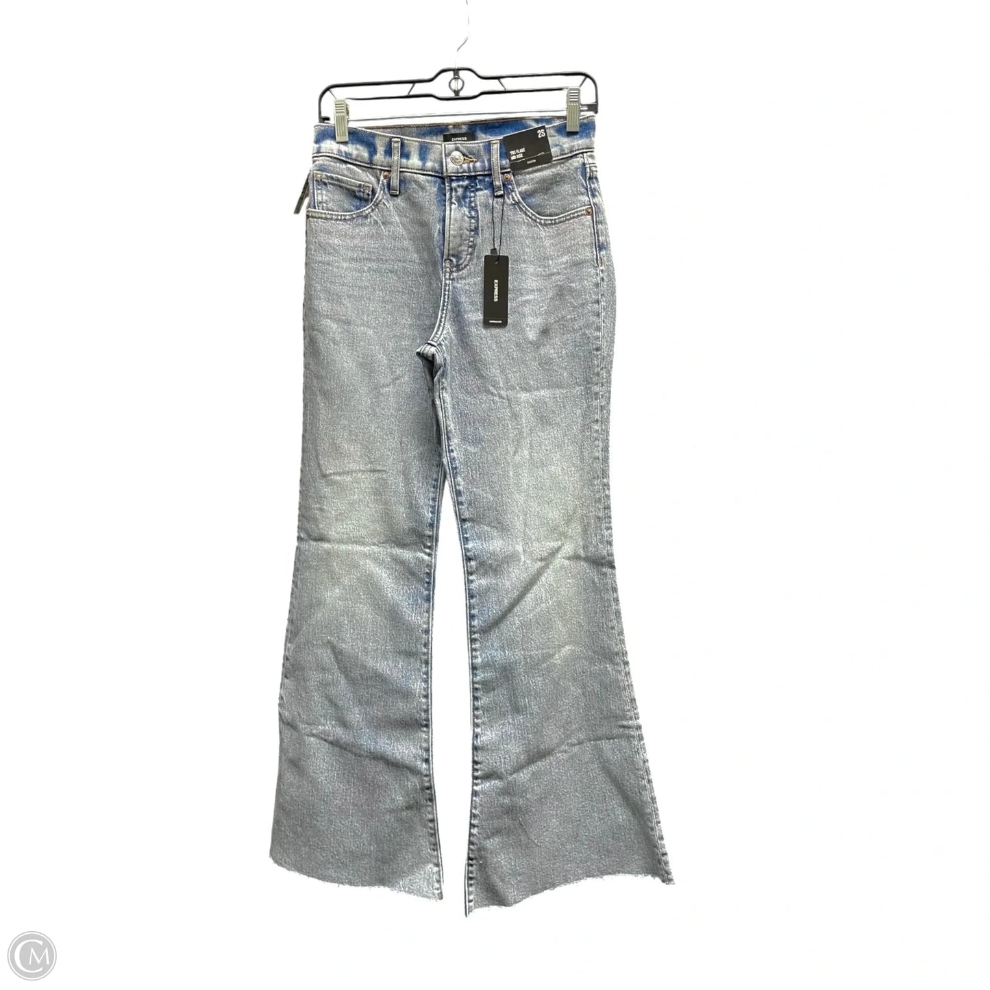 Jeans Flared By Express In Blue, Size: 2