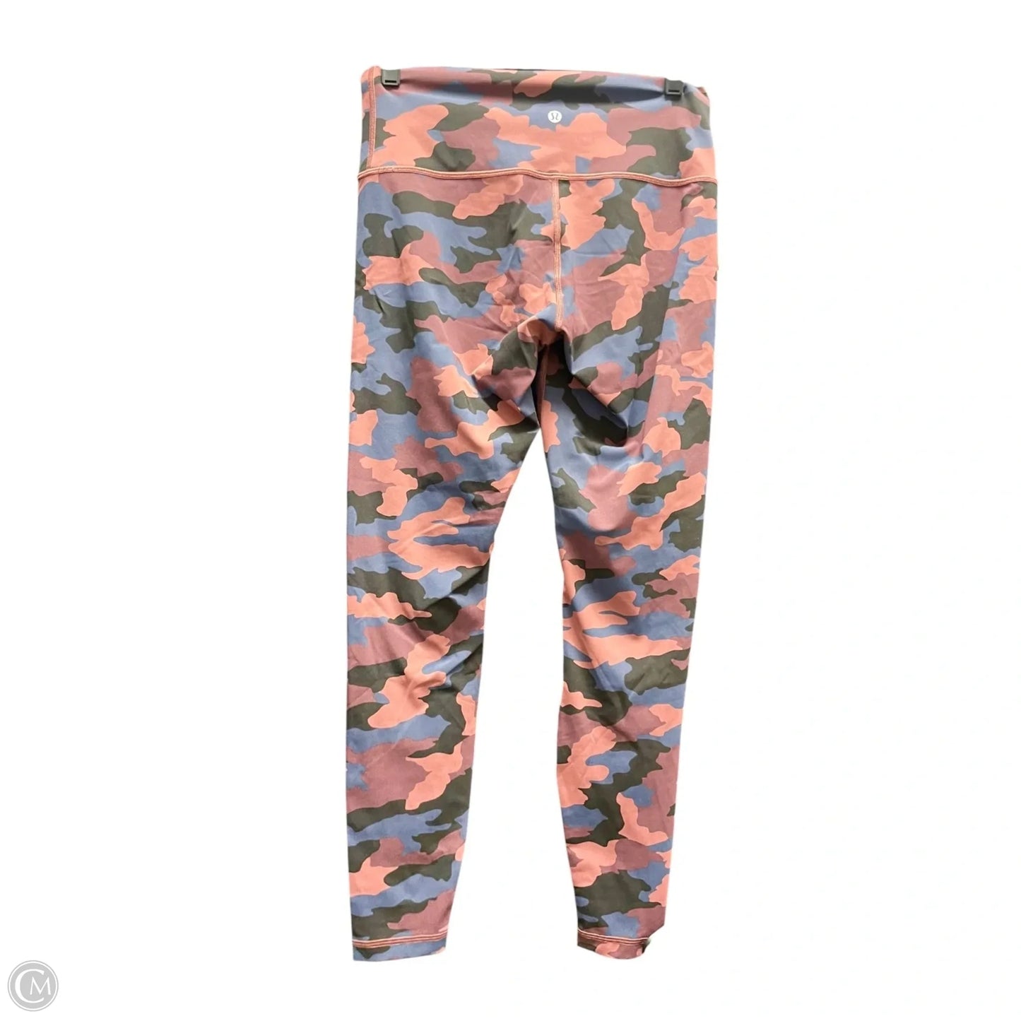 Athletic Leggings By Lululemon In Camouflage Print, Size: L