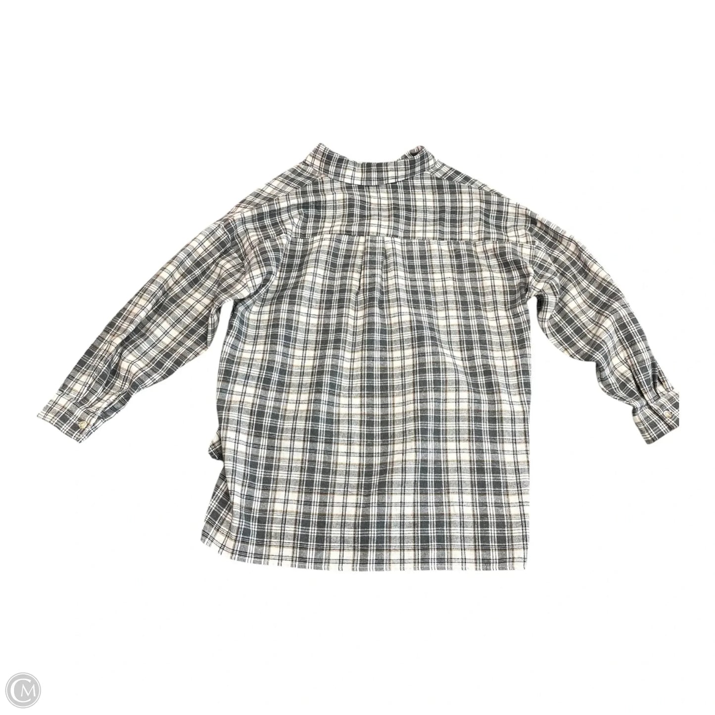 Tunic Long Sleeve By AEMI + CO  In Plaid Pattern, Size: S