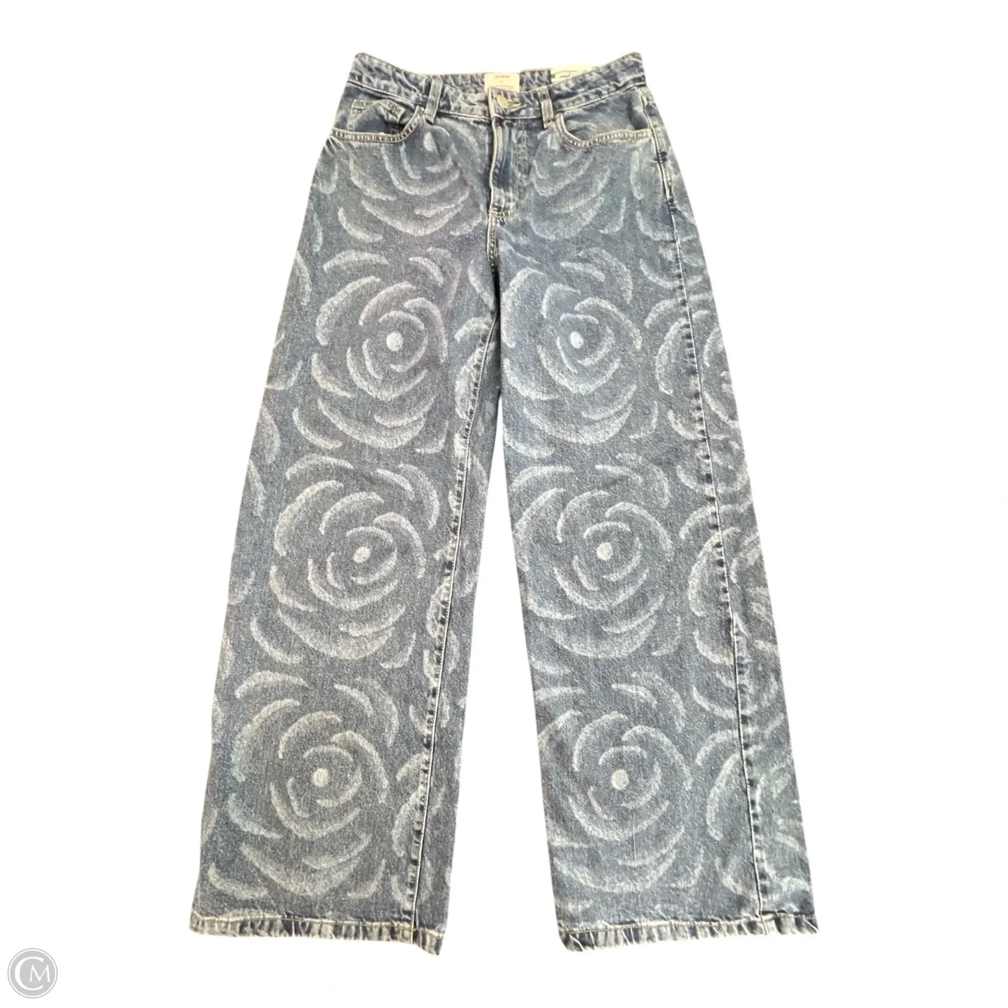 Jeans Wide Leg By Cotton On In Blue, Size: 28
