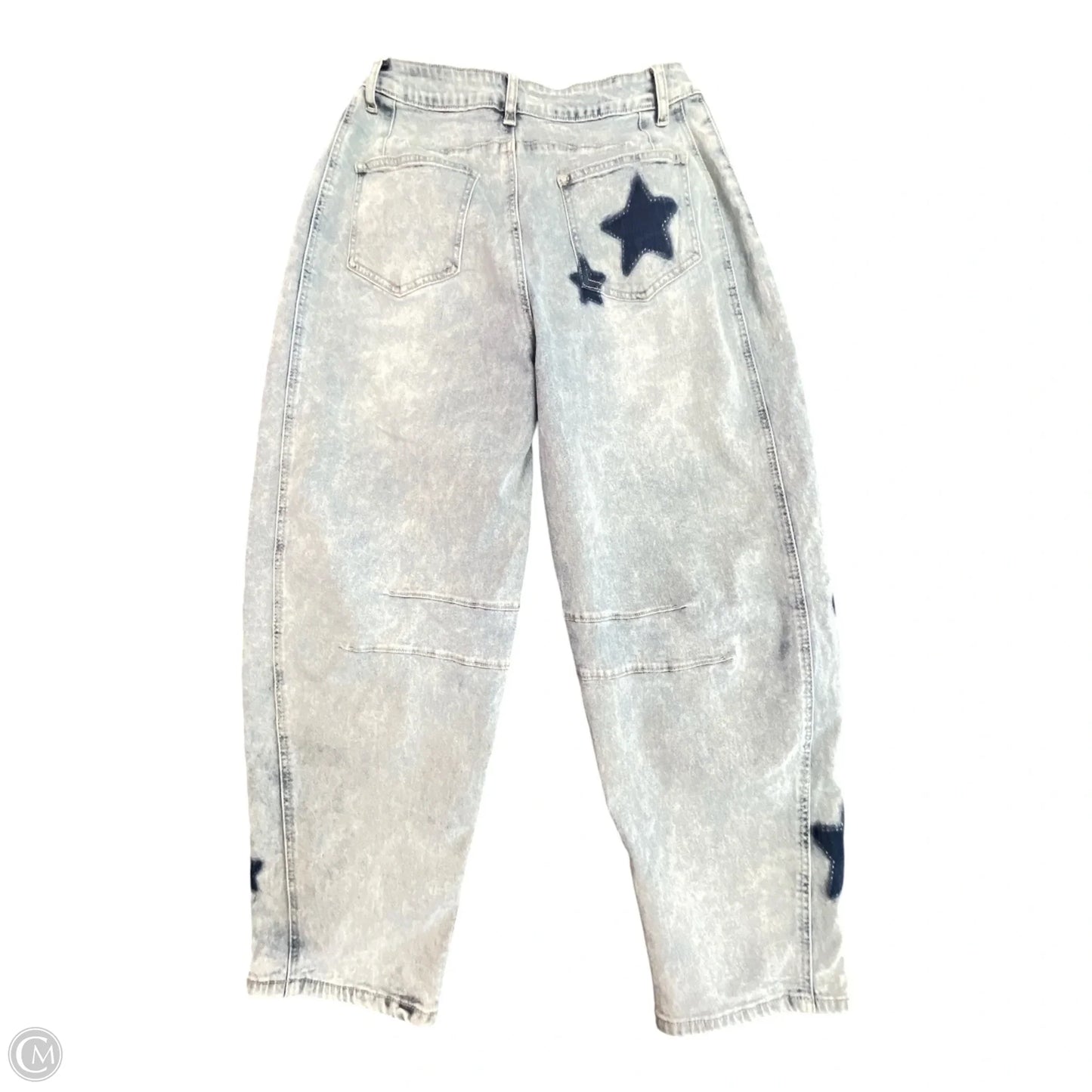 Jeans Wide Leg By STARS BARREL  In Blue, Size: S