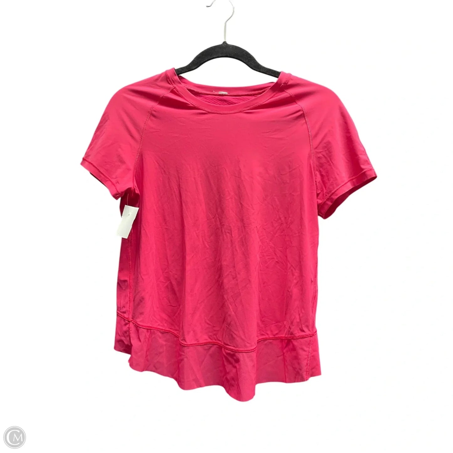 Athletic Top Short Sleeve By Lululemon In Pink, Size: S
