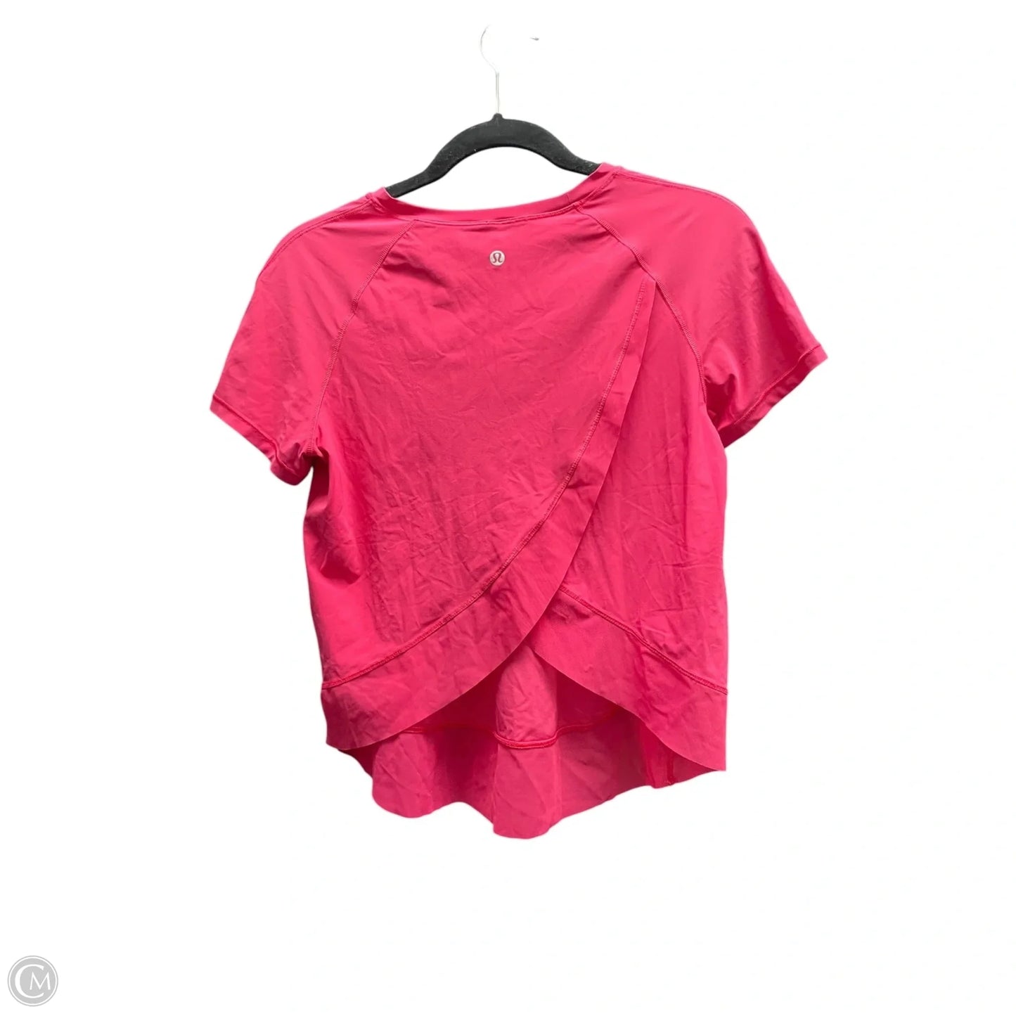 Athletic Top Short Sleeve By Lululemon In Pink, Size: S