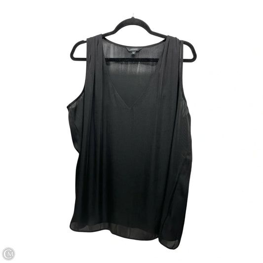 Top Sleeveless By Express In Black, Size: Xl