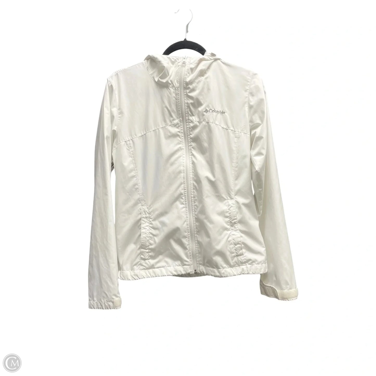 Coat Raincoat By Columbia In White, Size: Xs