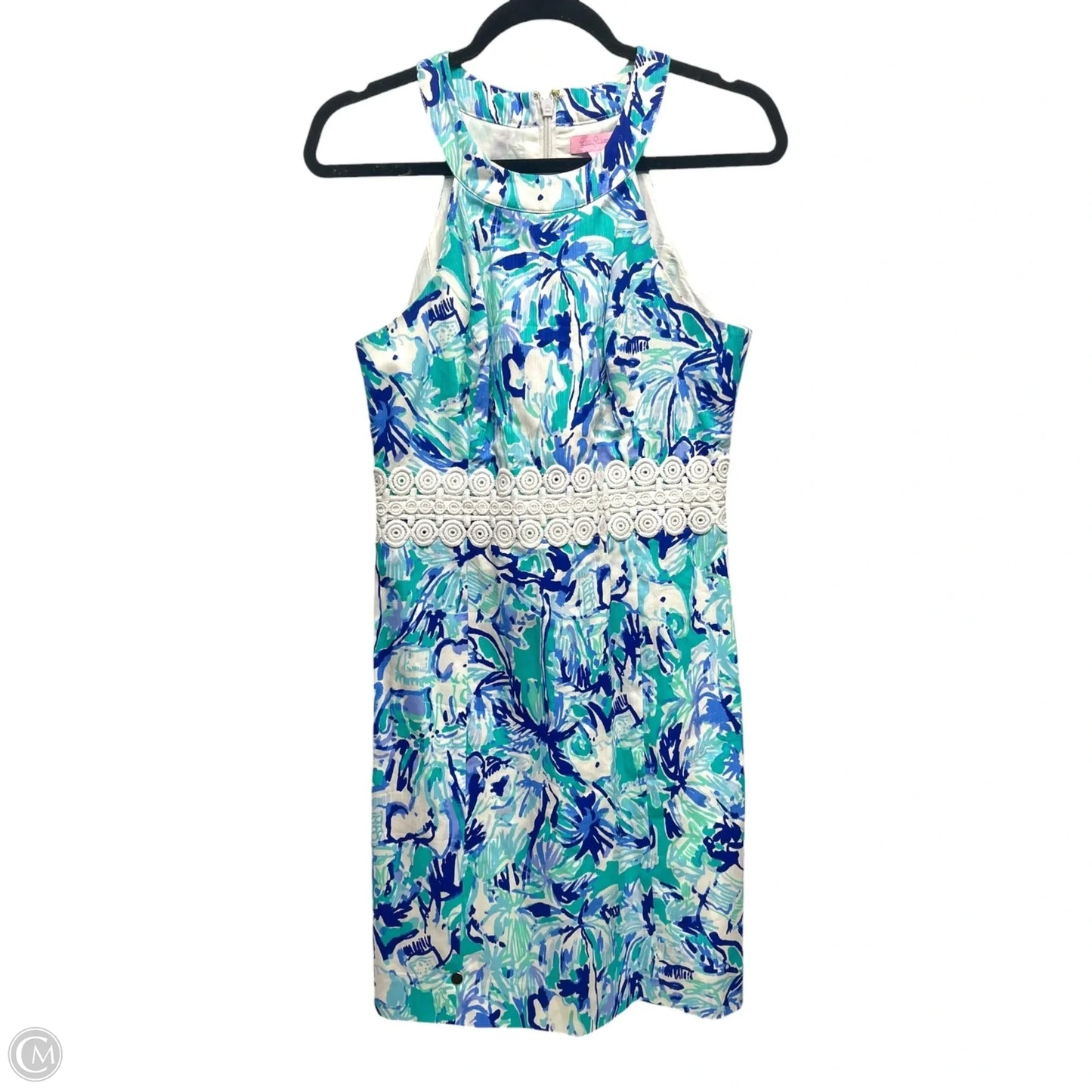 Dress Casual Short By Lilly Pulitzer In Blue & White, Size: 2