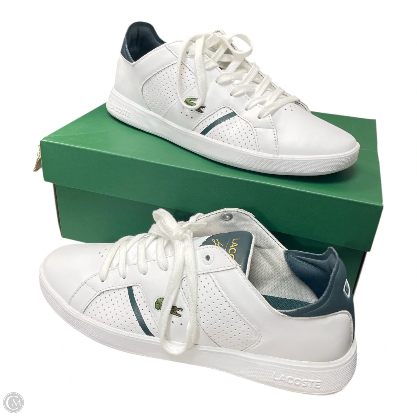 Shoes Athletic By Lacoste In White, Size: 10.5