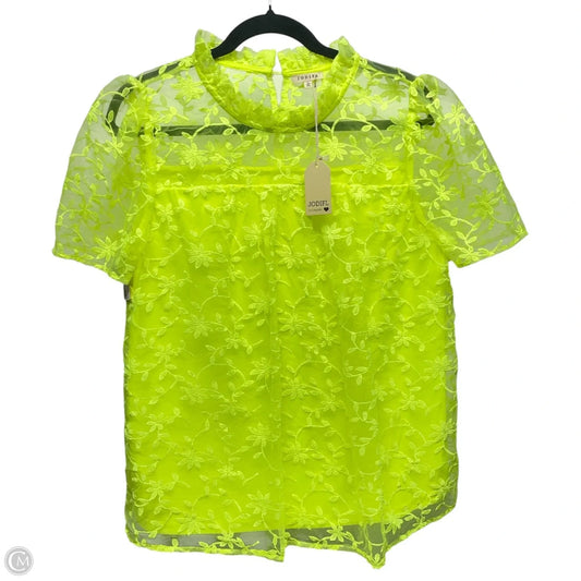 Top Short Sleeve By Jodifl In Yellow, Size: L
