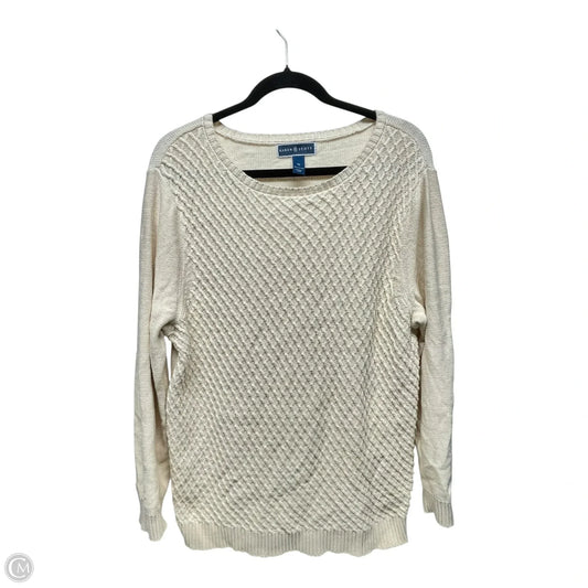 Sweater By Karen Scott In Cream, Size: Xl