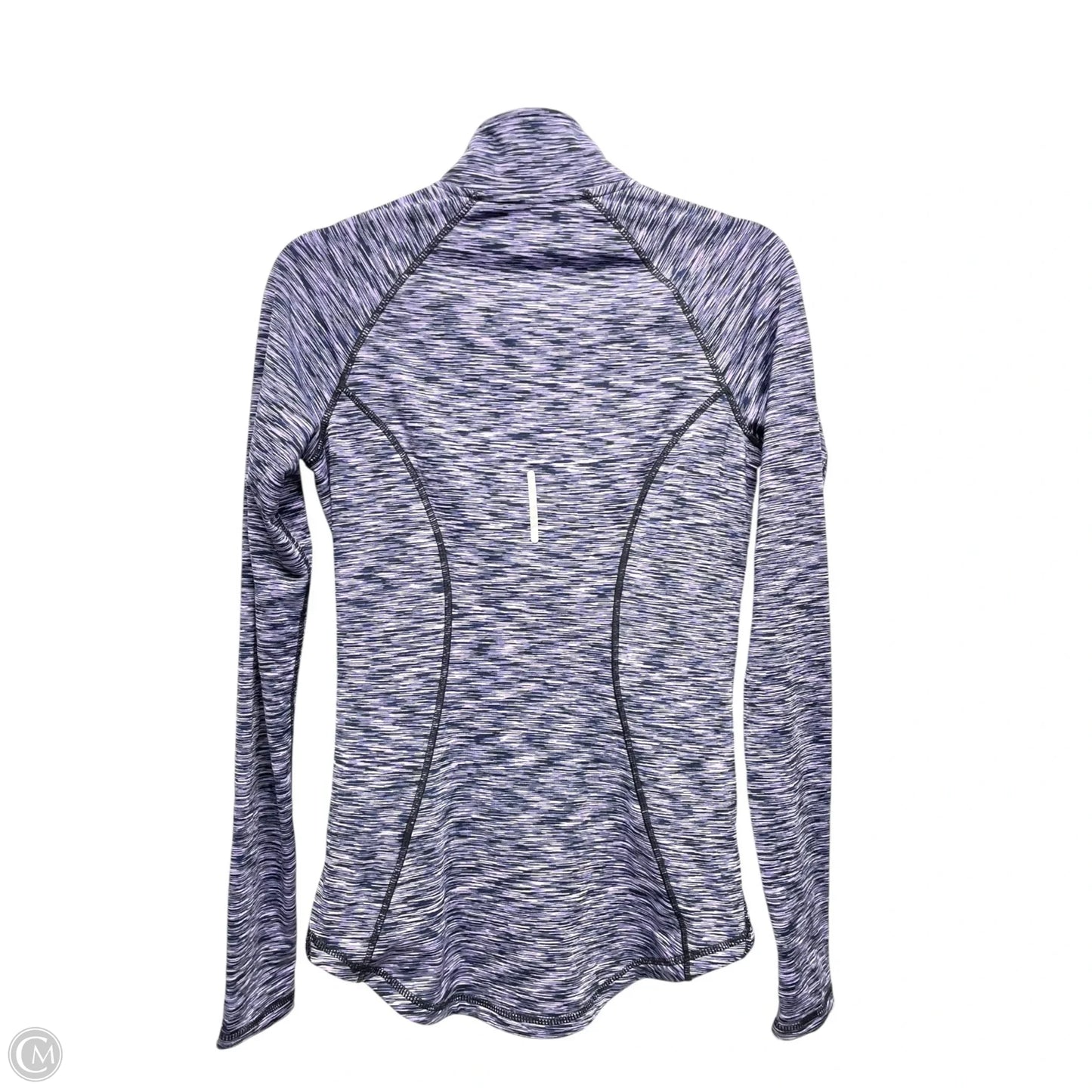 Athletic Sweatshirt Collar By Reebok In Blue & Purple, Size: Xs