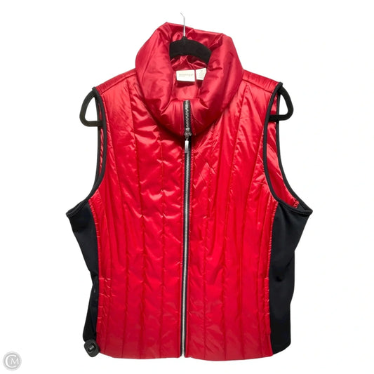 Vest Puffer & Quilted By Chicos In Red, Size: L