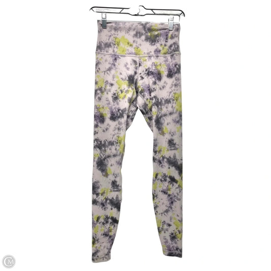 Athletic Leggings By Lululemon In Green & Purple, Size: 6
