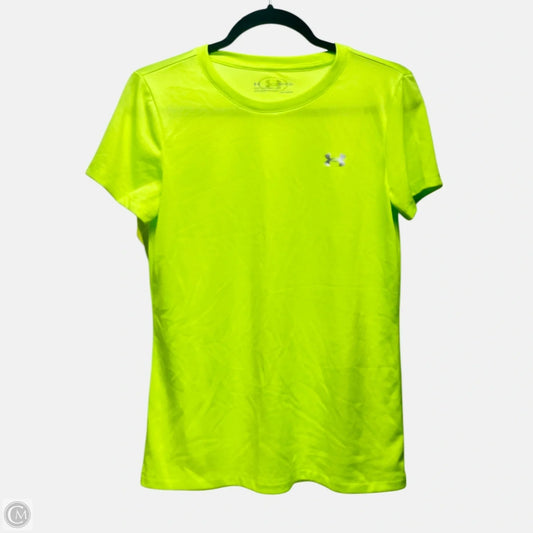 Athletic Top Short Sleeve By Under Armour In Green, Size: Sp