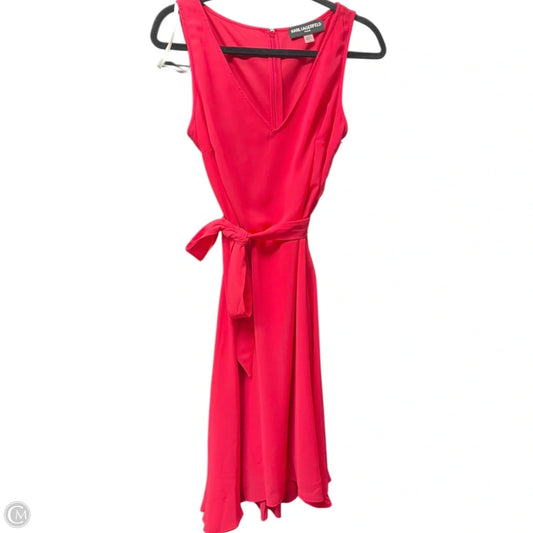 Dress Designer By Karl Lagerfeld In Pink, Size: 8