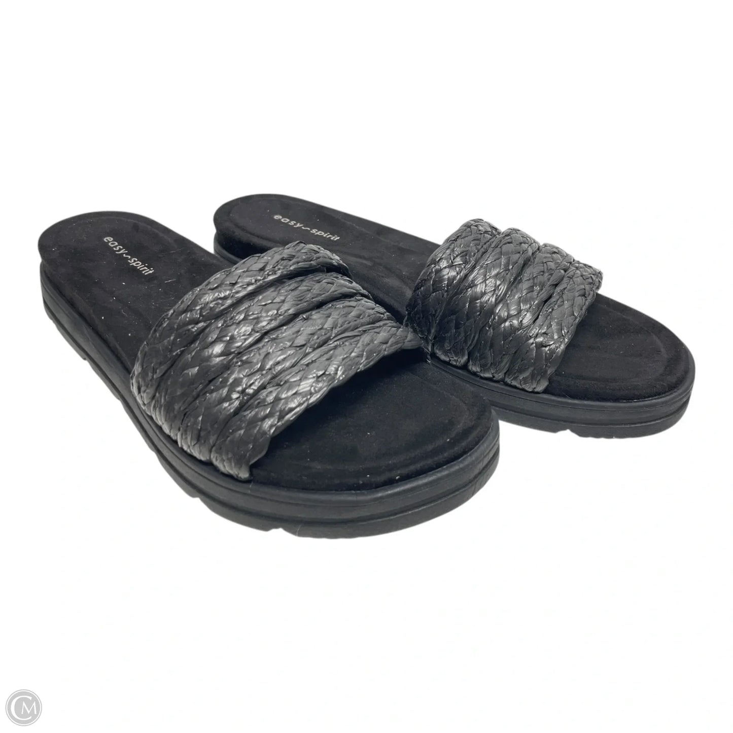 Sandals Flats By Easy Spirit In Black, Size: 10