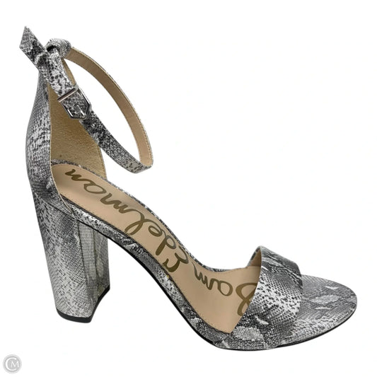 Shoes Heels Block By Sam Edelman In Snakeskin Print, Size: 9