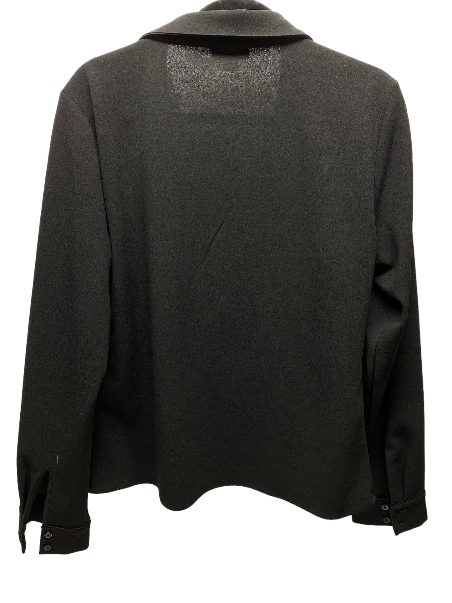 Top Long Sleeve By Calvin Klein In Black, Size: Xl