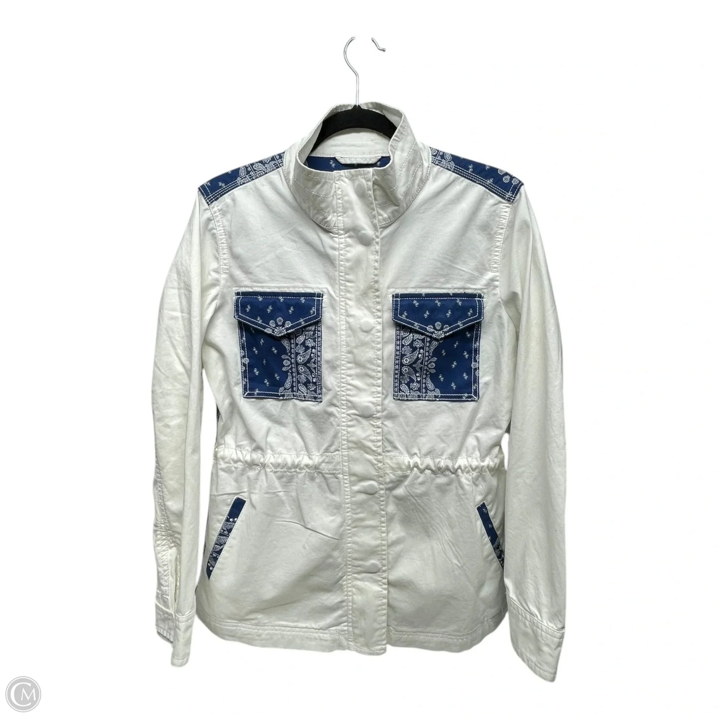 Jacket Other By Style And Company In Blue & White, Size: S