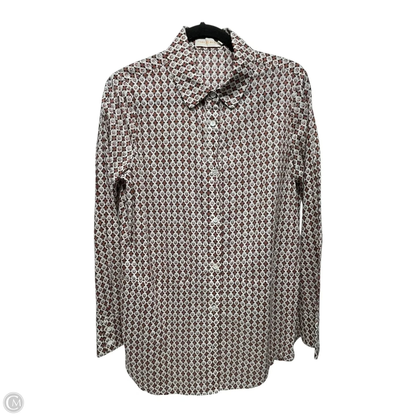 Top Long Sleeve Designer By Tory Burch In Multi-colored, Size: 10