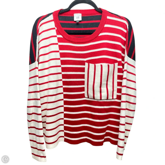 Sweater By Cabi In Striped Pattern, Size: S