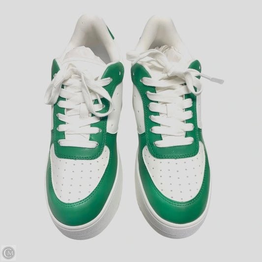 Shoes Sneakers By Steve Madden In Green & White, Size: 9