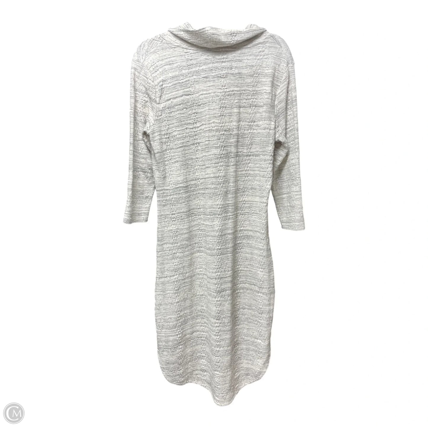 Dress Sweater By Saturday/sunday In Grey & White, Size: M