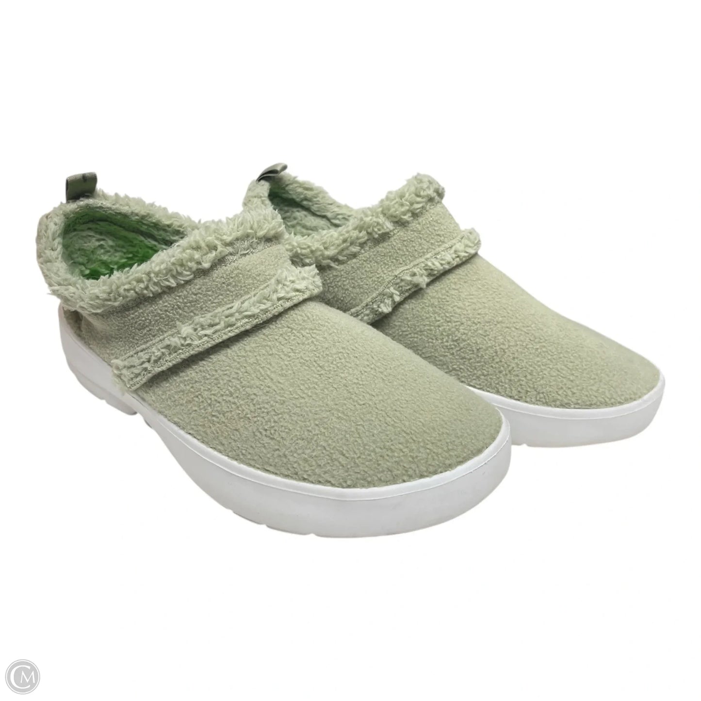Shoes Flats By Oofos In Green, Size: 9