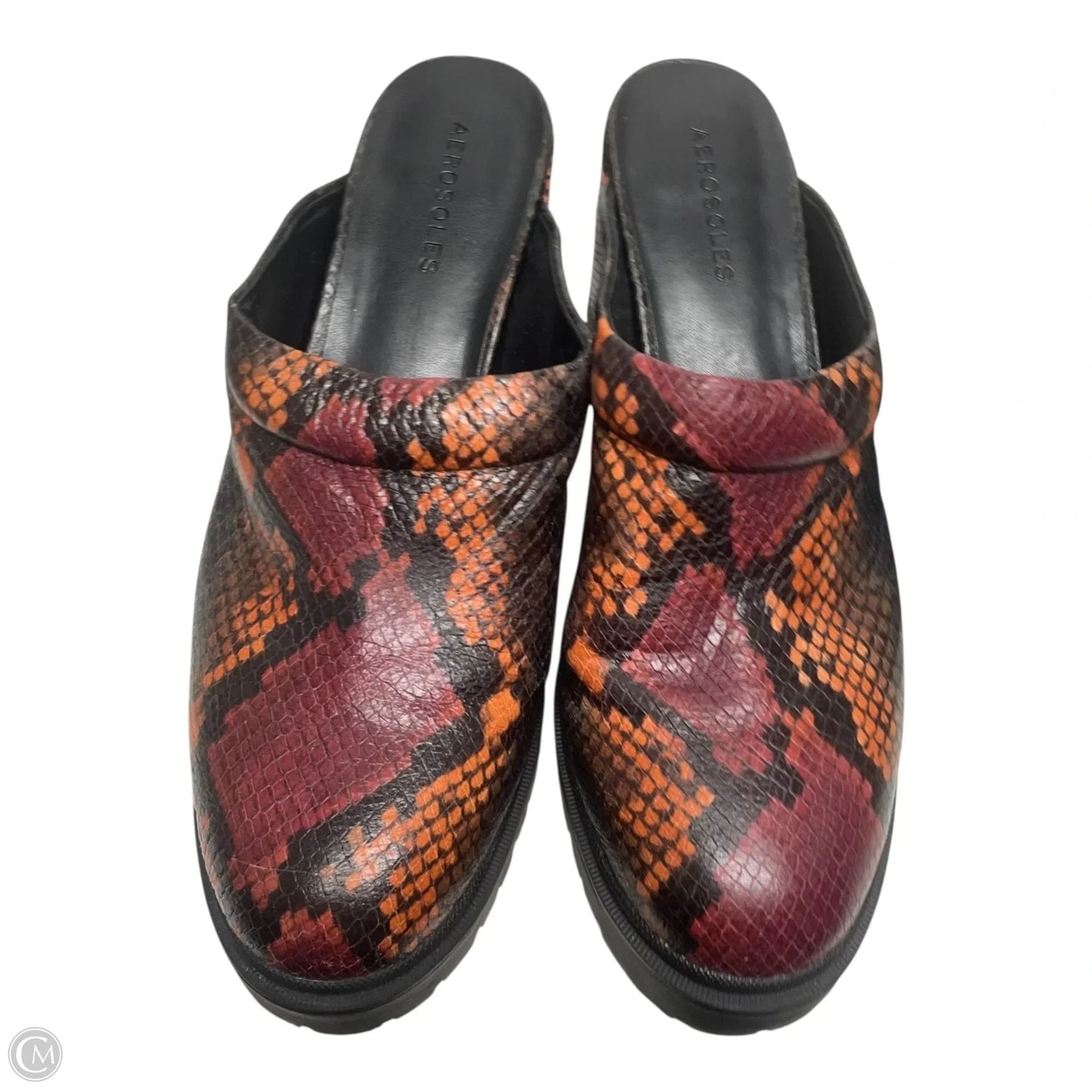 Shoes Heels Block By Aerosoles In Snakeskin Print, Size: 10.5