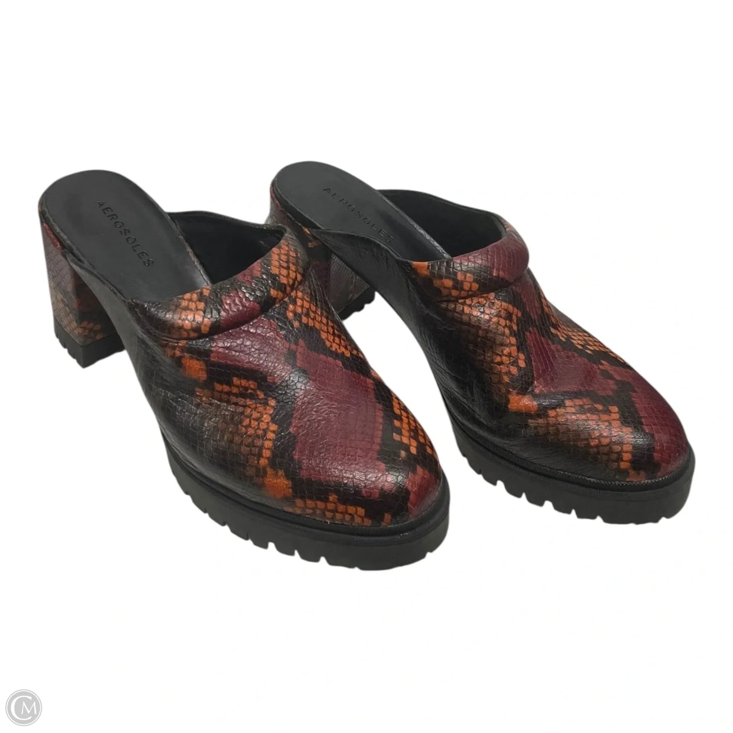 Shoes Heels Block By Aerosoles In Snakeskin Print, Size: 10.5