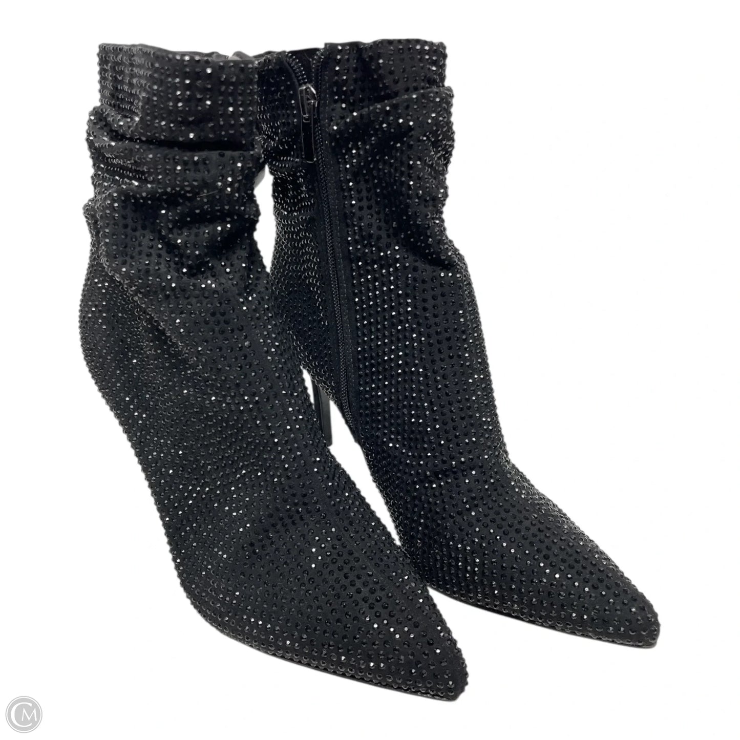 Boots Ankle Heels By Nine West In Black, Size: 8.5