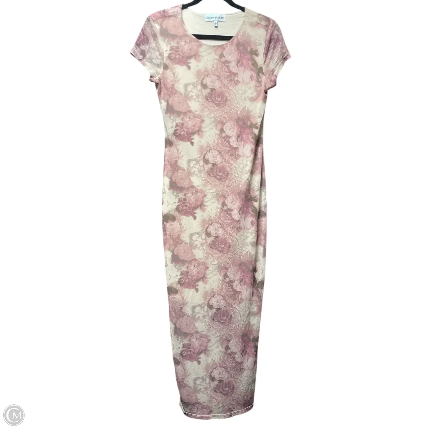 Dress Casual Maxi By Almost Famous In Floral Print, Size: L