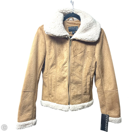 Jacket Faux Fur & Sherpa By Bernardo In Tan, Size: M