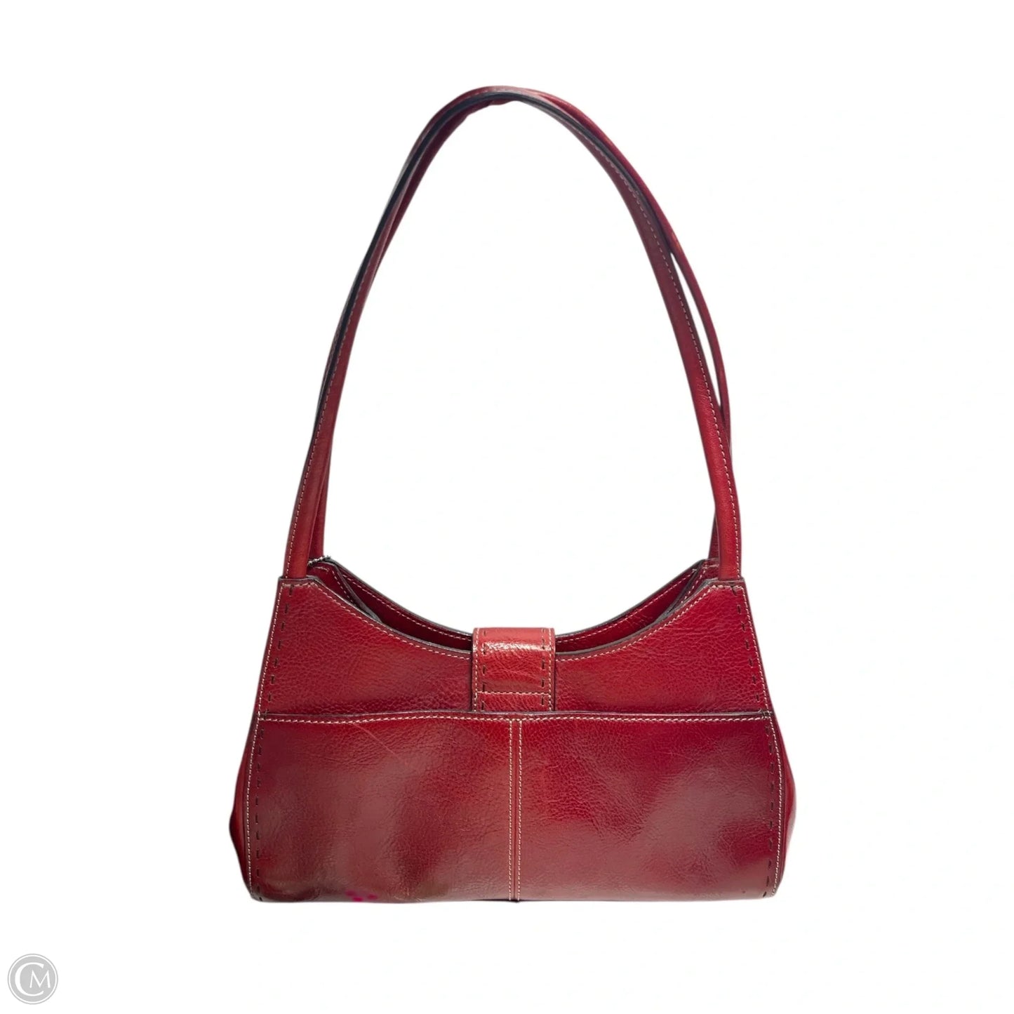 Handbag Leather By Fossil, Size: Small