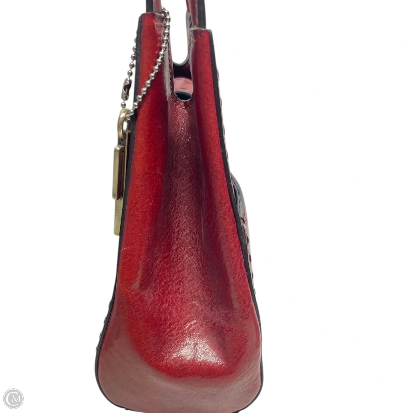 Handbag Leather By Fossil, Size: Small