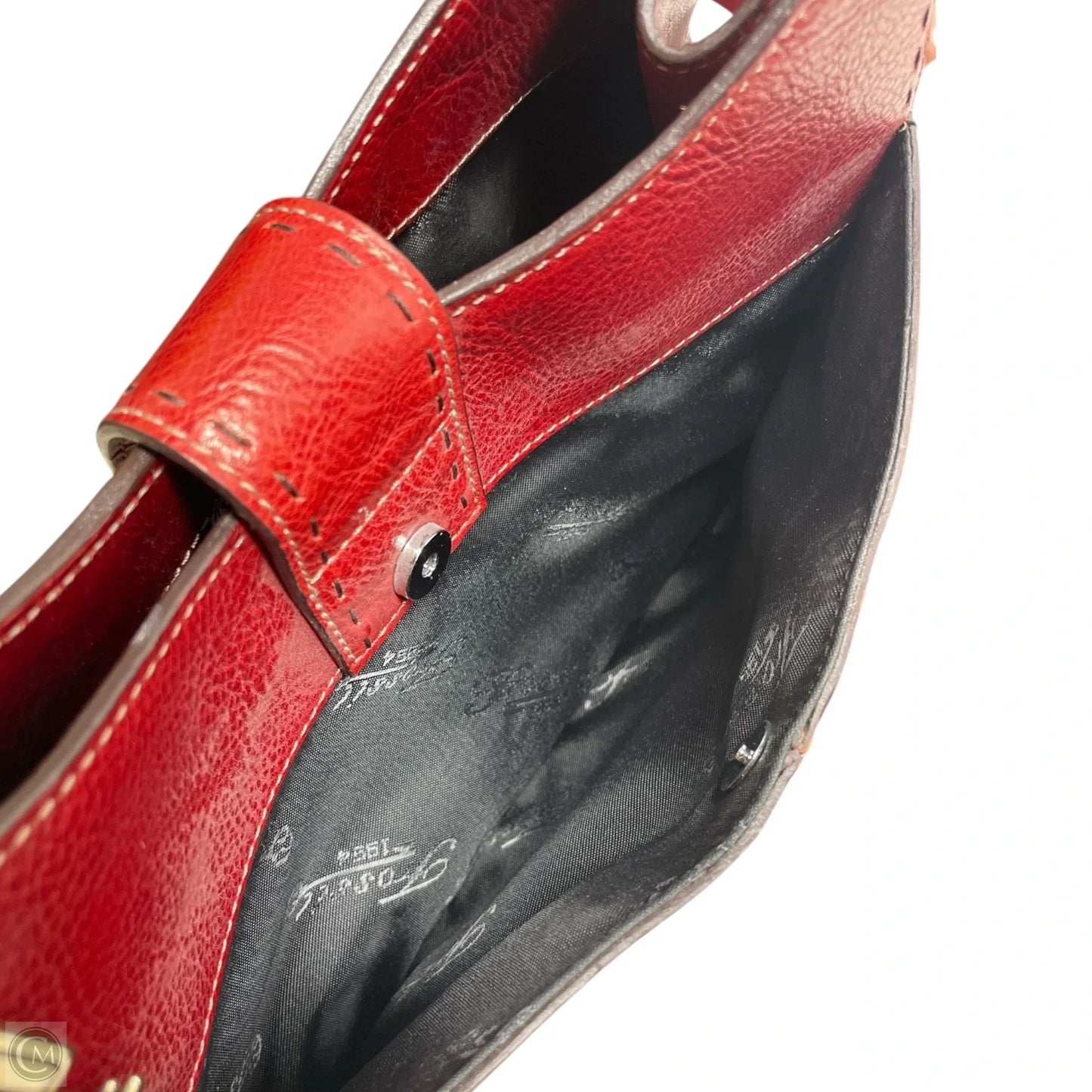 Handbag Leather By Fossil, Size: Small