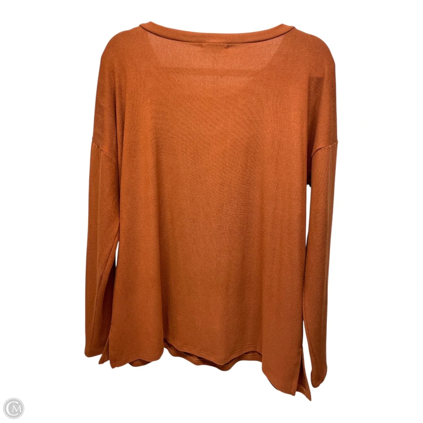 Top Long Sleeve By MINT PLUS PINK In Orange, Size: 2x