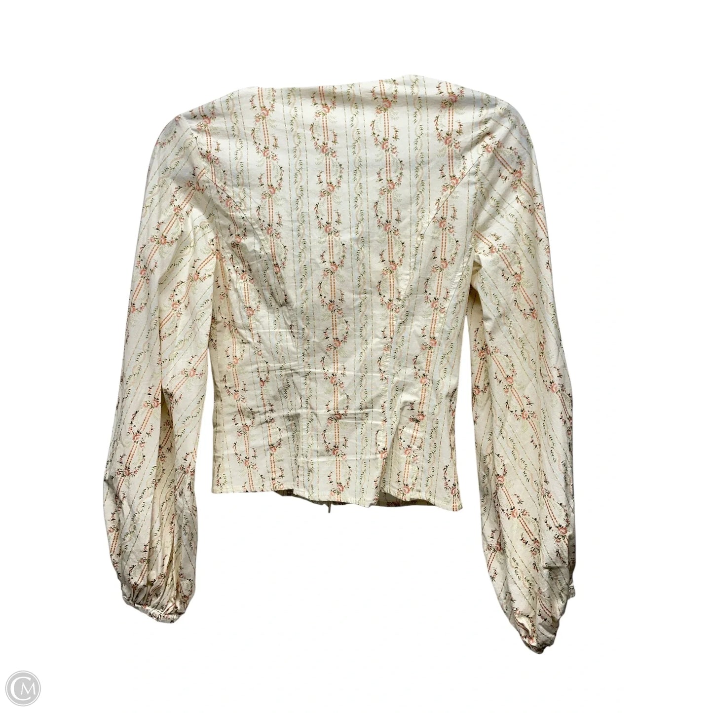 Top Long Sleeve By Asos In Floral Print, Size: S