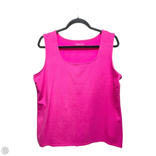 Tank Top By Coldwater Creek In Pink, Size: Xl