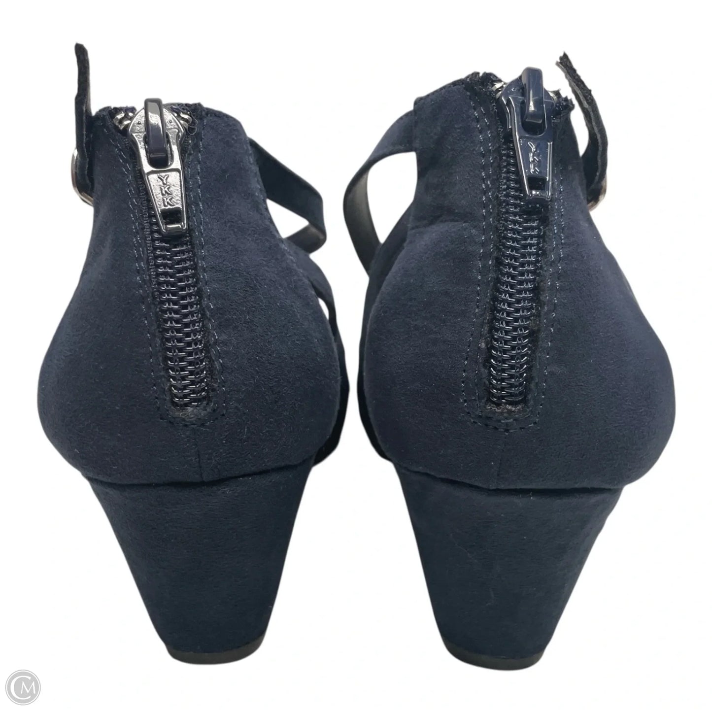 Shoes Heels Wedge By American Rag In Navy, Size: 9.5